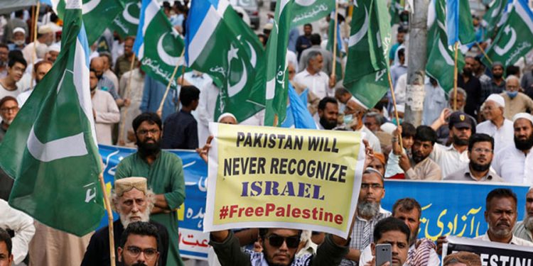 Pakistanda Fələstinə dəstək aksiyası keçirilib