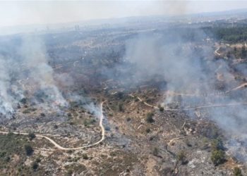 Sionist rejimin hərbi bazasında geniş miqyaslı yanğın