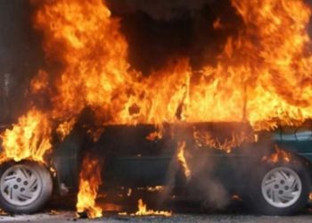 “Kəfər Qasim”-də sionistlər tərəfindən fələstinlilərin maşınlarının yandırılması-Fotolar