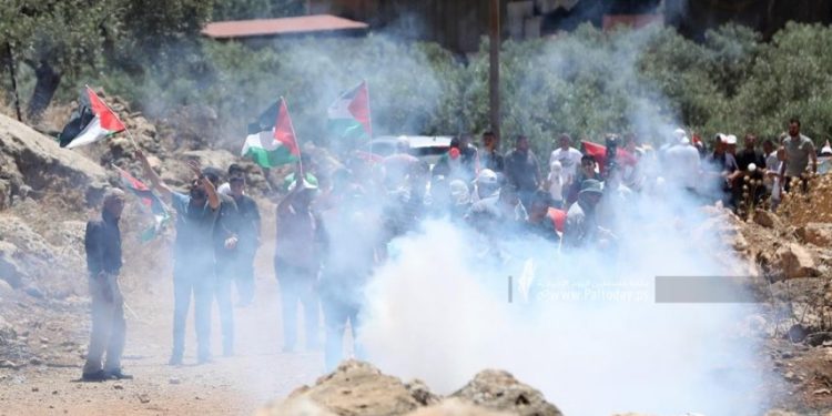 Nablusun şərqində toqquşma; 48 fələstinli yaralanıb