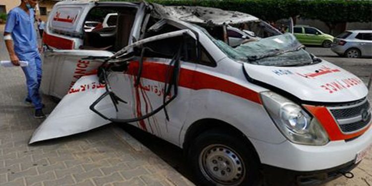 Qəzzənin Deyr əl-Bələh şəhərciyində fələstinli bir qadının şəhadəti və 4 təcili yardım maşınının bombalanması