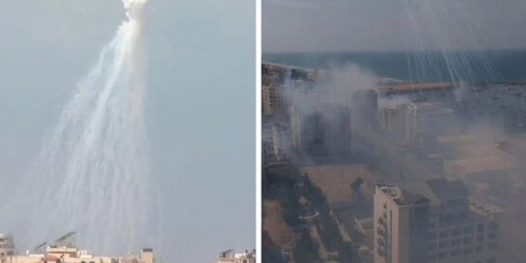 Qəzzənin fosfor bombaları ilə bombalanmasının davam etməsi