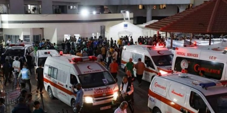 Sionist rejiminin hücumları zamanı Qəzzənin mərkəzində yaralanmış şəxslərin sayının atması