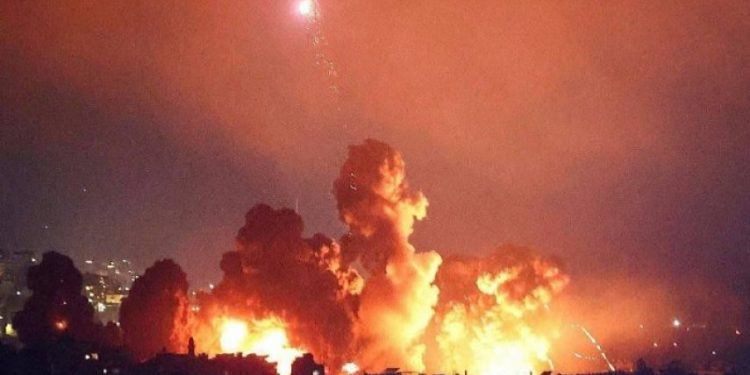 İsrail rejiminin Beyruta vəhşi və ölümcül hava hücumu