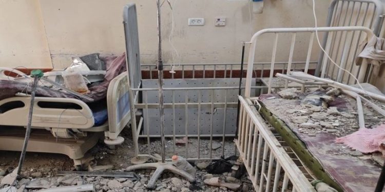 Kamal Üdvan xəstəxanasının bir neçə tibb işçisi də daxil olmaqla, 50 nəfər şəhid olub