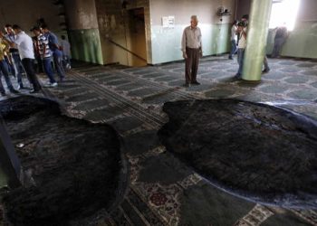 Sionistlər məscidi yandırıblar