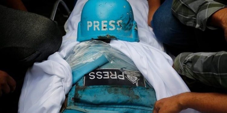 Qəzzədə jurnalistlərin qətlə yetirilməsində sionistlərin misli görünməmiş rekord qırması