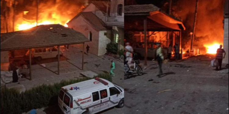 Sionist ordusu əl-Məmədani xəstəxanasını bombalayıb