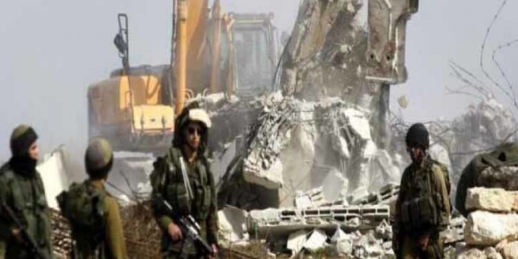 Fələstin mənbələri: İsrail ordusu Qəzzə və İordan çayının qərb sahilində qəsdən evləri sökür